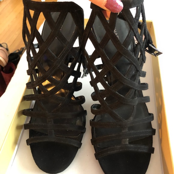 Michael kors black suede sandals size 40m - Picture 3 of 8